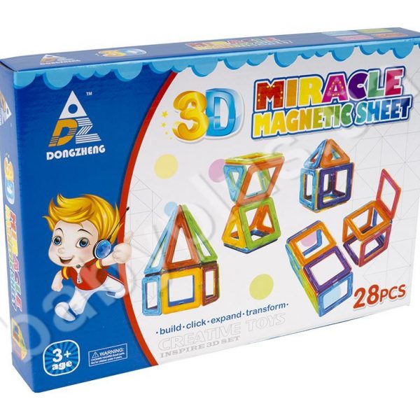 3D MIRACLE MAGNETIC SHEET 28pcs