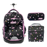 Cartable à roulettes ALGO 3 pièces