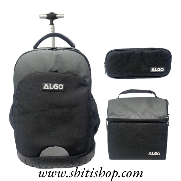 cartable à roulettes ALGO 3 pièces