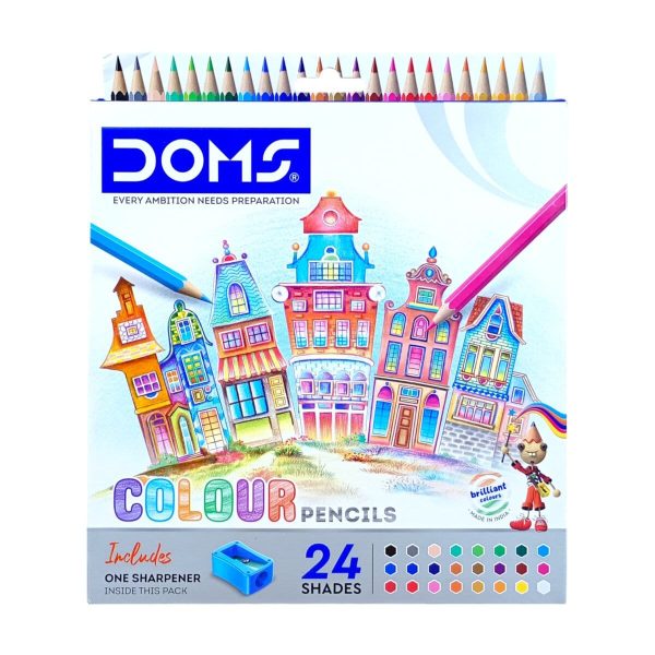 Crayons de couleurs DOMS 24 couleurs