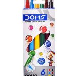 Feutres de coloriages Aquarelle DOMS - 6 Couleurs