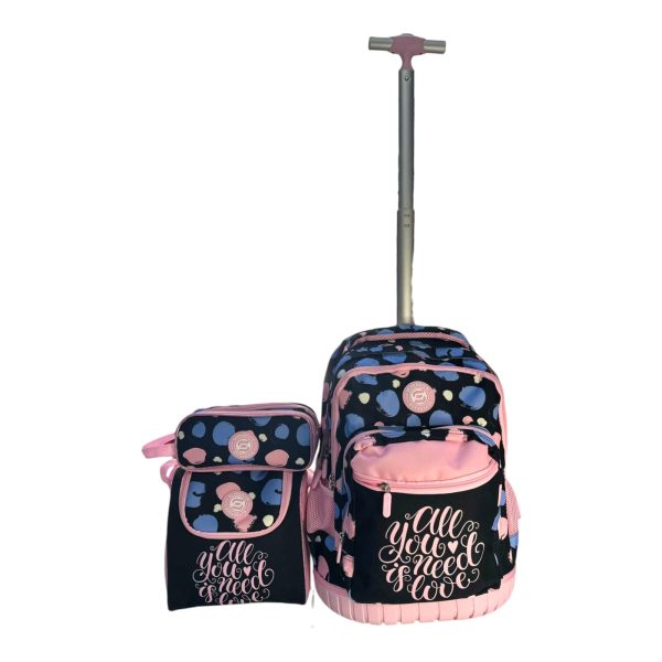 Cartable à roulette SUPERPACK 3 pièces